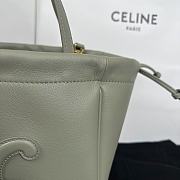 Colestore Celine Cabas Triomphe Small Green Drawstring Bag 22x17x15cm - 6