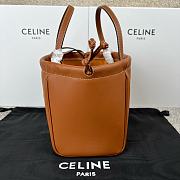 Colestore Celine Cabas Triomphe Small Caramel Drawstring Bag 22x17x15cm - 6