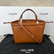 Colestore Celine Cabas Triomphe Small Caramel Drawstring Bag 22x17x15cm - 4