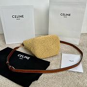 Colestore Celine Small Louise Bucket In Raffia And Calfskin 16X19X12cm - 6