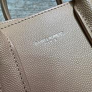 Colestore YSL Saint Laurent Dark Beige Grained Calfskin Leather Baby 22 X 18 X 10,5cm - 3