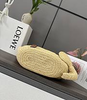 Colestore Loewe Elephant Basket In Raffia And Calfskin 35x17x16cm - 4