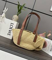 Colestore Loewe Elephant Basket In Raffia And Calfskin 35x17x16cm - 6