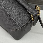 Colestore Loewe Small Leather Puzzle Edge Top in Black 18x12.5x8cm - 5