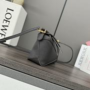 Colestore Loewe Small Leather Puzzle Edge Top in Black 18x12.5x8cm - 3