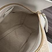 Colestore Loewe Small Leather Puzzle Edge Top in White 18x12.5x8cm - 6