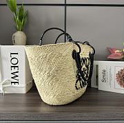 Colestore Loewe Large Anagram Basket Bag Black 46x27x30cm - 6