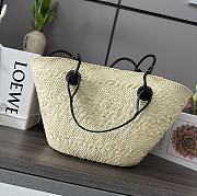 Colestore Loewe Large Anagram Basket Bag Black 46x27x30cm - 2
