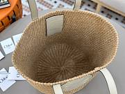 Colestore Chloe Large Horse Medal Basket In Natural Fibres Deep Ivory 46x27x30cm - 2
