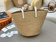 Colestore Chloe Large Horse Medal Basket In Natural Fibres Deep Ivory 46x27x30cm - 4