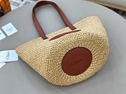 Colestore Chloe Large Horse Medal Basket In Natural Fibres Sepia Brown 46x27x30cm - 6