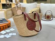 Colestore Chloe Large Horse Medal Basket In Natural Fibres Sepia Brown 46x27x30cm - 4