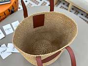 Colestore Chloe Large Horse Medal Basket In Natural Fibres Sepia Brown 46x27x30cm - 2