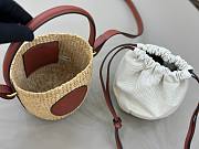 Colestore Chloe Mini Horse Medal Basket Bag In Natural Fibres Sopia Brown 14x12.5x14cm - 2