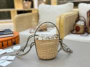 Colestore Chloe Mini Horse Medal Basket Bag In Deep Ivory 14x12.5x14cm - 4
