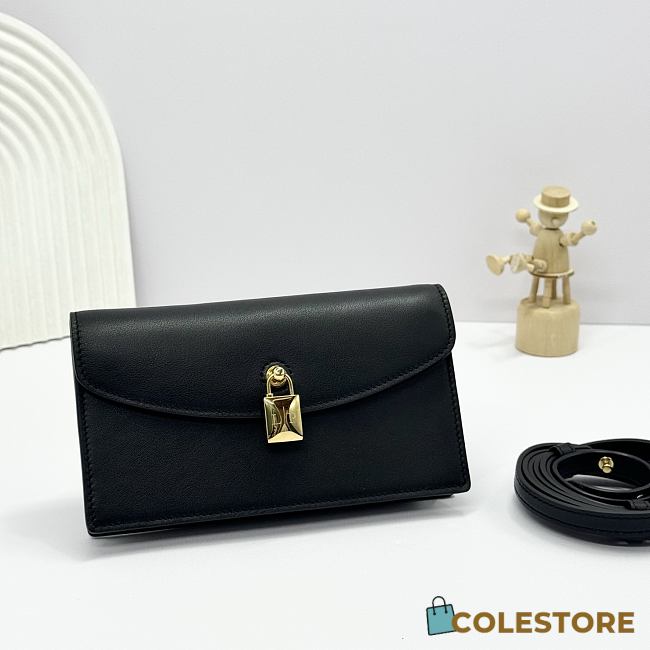 Colestore Loro Piana Extra Pochette Calfskin Black 18x10x2.5cm - 1