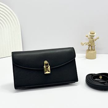 Colestore Loro Piana Extra Pochette Calfskin Black 18x10x2.5cm