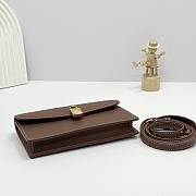Colestore Loro Piana Extra Pochette Calfskin Brown 18x10x2.5cm - 6