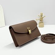 Colestore Loro Piana Extra Pochette Calfskin Brown 18x10x2.5cm - 3