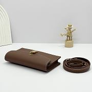 Colestore Loro Piana Extra Pochette Calfskin Brown 18x10x2.5cm - 2