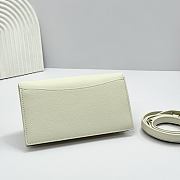 Colestore Loro Piana Extra Pochette Calfskin Ivory White 18x10x2.5cm - 6
