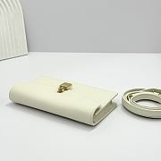 Colestore Loro Piana Extra Pochette Calfskin Ivory White 18x10x2.5cm - 4