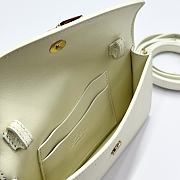 Colestore Loro Piana Extra Pochette Calfskin Ivory White 18x10x2.5cm - 3