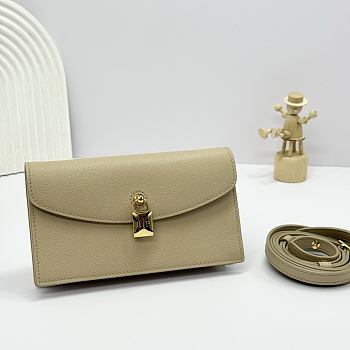 Colestore Loro Piana Extra Pochette Calfskin Beige 18x10x2.5cm