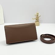 Colestore Loro Piana Extra Pochette Brown/Ivory 18x10x2.5cm - 5