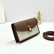 Colestore Loro Piana Extra Pochette Brown/Ivory 18x10x2.5cm - 3