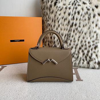 Colestore Moynat Gabrielle BB Leather Gray 20x15x8cm