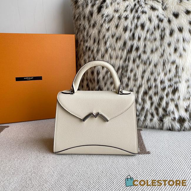 Colestore Moynat Gabrielle BB Leather White 20x15x8cm - 1