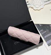 Colestore Chanel Classic Card Holder Grained Shiny Calfskin & Gold Light Pink 7.5x11.2cm - 4