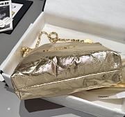 Colestore Chanel 22 Mini Handbag Metallic Calfskin & Gold Metal Light Gold 20 x 19 x 6cm - 3