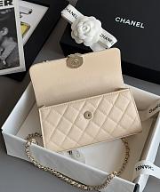 Colestore Chanel 25S Cross Handle Kelly Chain Bag Beige 18x10x4.5cm - 6