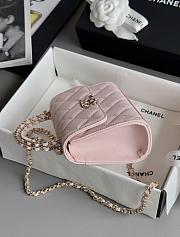 Colestore Chanel 25S Cross Handle Kelly Chain Bag Pink 11.5x14.5x5.5cm - 6