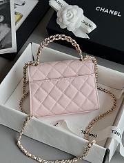 Colestore Chanel 25S Cross Handle Kelly Chain Bag Pink 11.5x14.5x5.5cm - 3