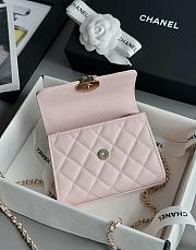 Colestore Chanel 25S Cross Handle Kelly Chain Bag Pink 11.5x14.5x5.5cm - 4