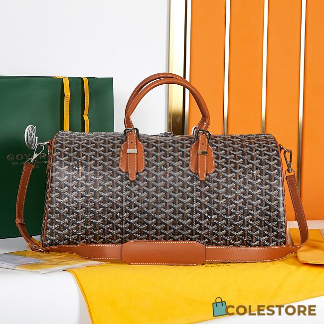 Colestore Goyard Boston 45 Bag in Brown 49x22x27cm - 1