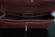 Colestore Chanel CF25 Classic Flap bag Red Sliver Hardware 25x15.5x6cm - 6