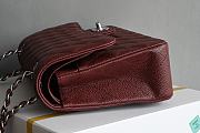 Colestore Chanel CF25 Classic Flap bag Red Sliver Hardware 25x15.5x6cm - 5