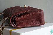 Colestore Chanel CF25 Classic Flap bag Red Gold Hardware 25x15.5x6cm - 6