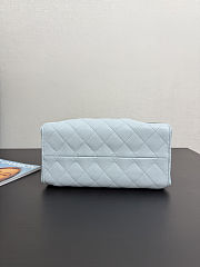 Colestore Chanel 25 Small Handbag Grained Calfskin & Gold-Tone Metal Blue 30x26x14cm - 6