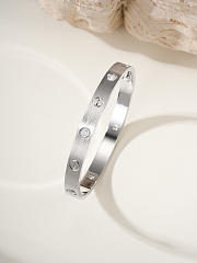 Colestore Cartier Love Bracelet 4 Diamonds Gold/Sliver/Rose Gold - 6