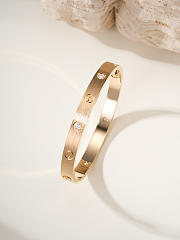 Colestore Cartier Love Bracelet 4 Diamonds Gold/Sliver/Rose Gold - 5