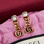 Colestore Gucci Crystal-Embellished Double G Earrings - 3
