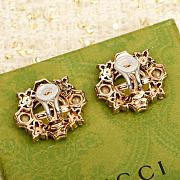 Colestore Gucci GG Crystal Flowers Earrings - 4