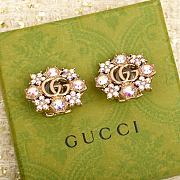 Colestore Gucci GG Crystal Flowers Earrings - 3