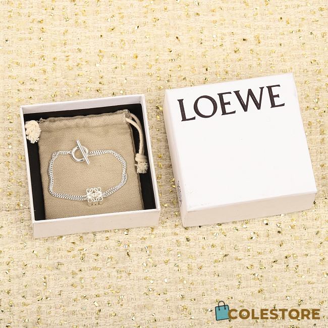 Colestore Loewe Double-Layer Puzzle Bracelet Silver - 1