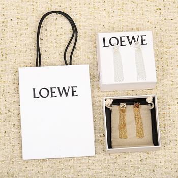 Colestore Loewe Rhombus Tassel Earrings Gold/Sliver